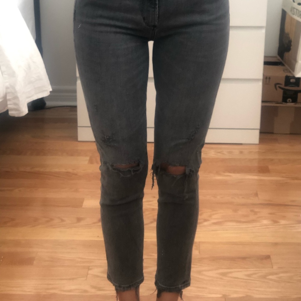 Agolde feel good cropped denim